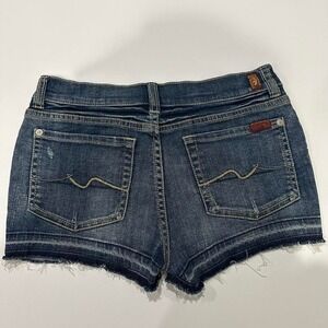 7 Seven for all Mankind Girls Denim Jean Short sz 14